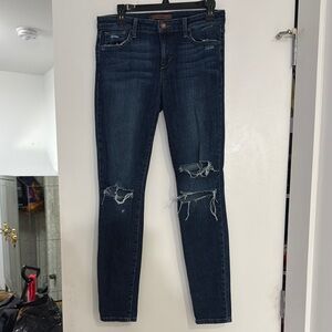 Joe's Jeans Blue Skinny Fit Distressed Denim